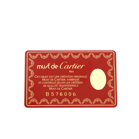カルティエ CARTIER マストライン コインケース ワインレッド P15392