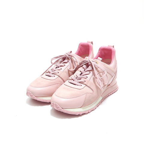 路易·威登(Louis Vuitton)路易·威登(Louis Vuitton)失控运动鞋绒面绒面绒面皮革粉色P15401