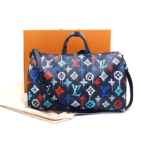 ルイ・ヴィトン LOUIS VUITTON キーポル バンドリエール50 モノグラム