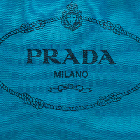 プラダ PRADA カナパ キャンバス 2WAY トート  ショルダーバッグ グリーン系 P15473