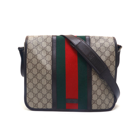 グッチ GUCCI GGプラス シェリーライン ショルダーバッグ ブラウン P15476