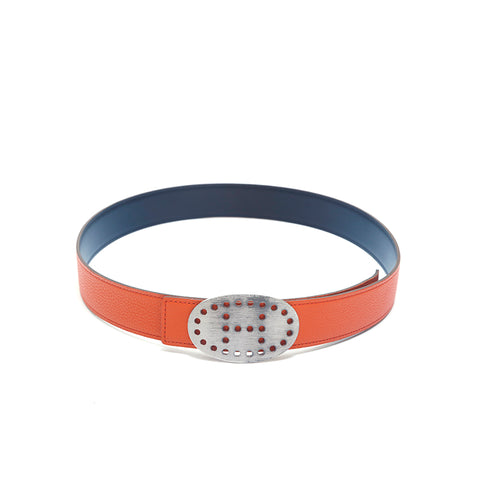 Ceinture Hermes Evelyn □ l Gravure orange P15480