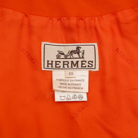 エルメス HERMES ロゴ ジャケット オレンジ P15504