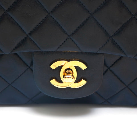 シャネル CHANEL ダブルフラップ マトラッセ チェーン ショルダーバッグ ブラック P15507