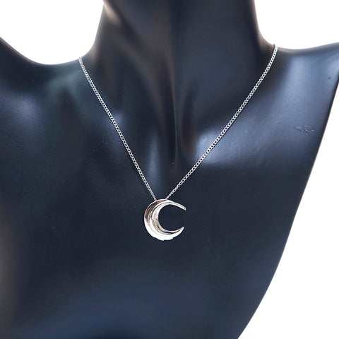 Tiffany TIFFANY&Co. Moon Silver 925 3.57g Necklace Silver P15558