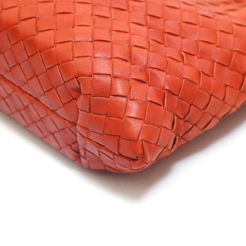 ボッテガヴェネタ BOTTEGAVENETA イントレチャート ハンドバッグ レザー オレンジ P15565