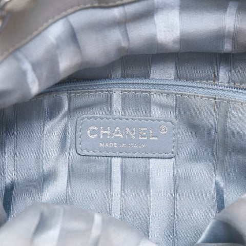 シャネル CHANEL ココマーク 巾着式 チェーン ショルダー ハンドバッグ ベージュ P15596