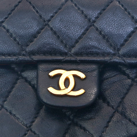 シャネル CHANEL ミニミニマトラッセ チェーン ウエストバッグ ブラック P15602