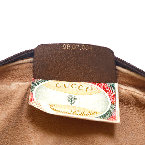 Gucci GG加雪利酒线肩带棕色P15609