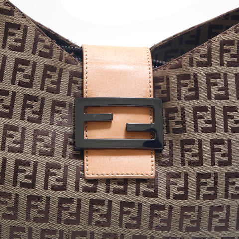 フェンディ FENDI ズッキーノ  ハンドバッグ ブラウン P15656