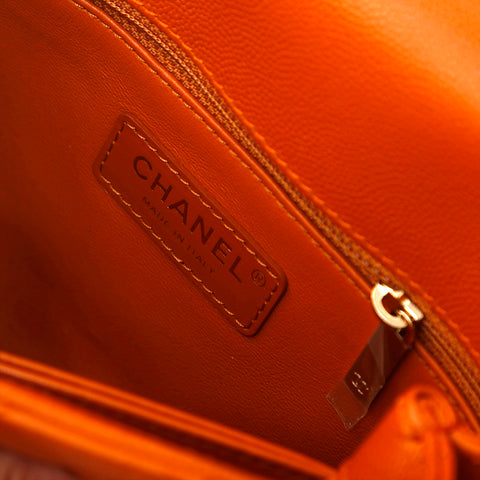 Chanel Coco Mark Matelasse Top 2way Sac à main d'épaule Caramel P15691