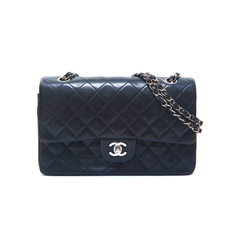 シャネル CHANEL ダブルフラック マトラッセ チェーン SV金具 ショルダーバッグ ブラック P15696