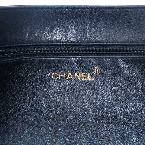 シャネル CHANEL デカココ チェーン ハンドバッグ レザー ブラック P15727