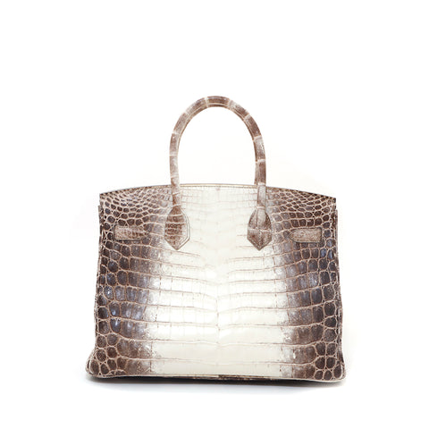 Hermes Birkin 30 P-atemps Nilotticus Mat Handbag □ R gravé Himalaya P15735 2014