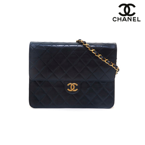 シャネル CHANEL マトラッセ プッシュロック チェーン ショルダーバッグ ブラック P15771