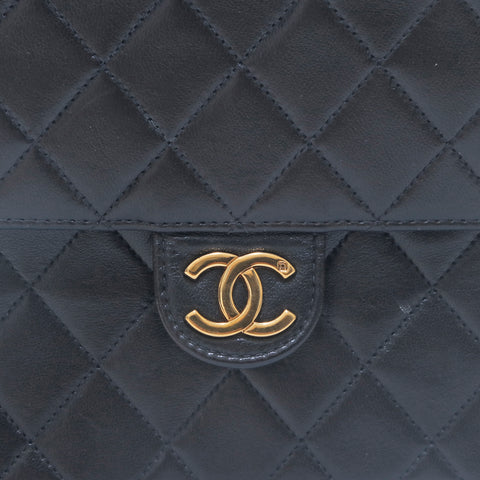 シャネル CHANEL マトラッセ プッシュロック チェーン ショルダーバッグ ブラック P15771