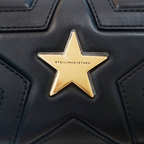 ステラマッカートニー STELLA McCARTNEY スター レザー ショルダーバッグ ブラック P15775