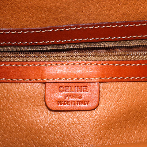 セリーヌ CELINE マカダム 巾着  ショルダーバッグ ベージュ P15782