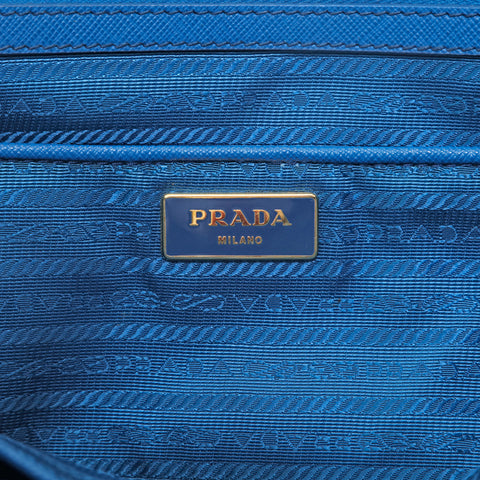 プラダ PRADA サフィアーノ 2WAY ハンドバッグ ブルー P15803