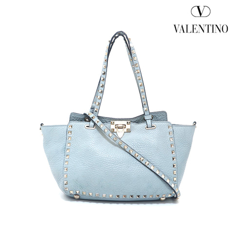 【特価品】Valentino ロゴ 本革 2wayハンドバッグ バッグ