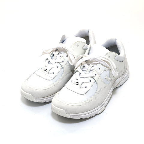 香奈儿可可马克运动鞋白色P15828