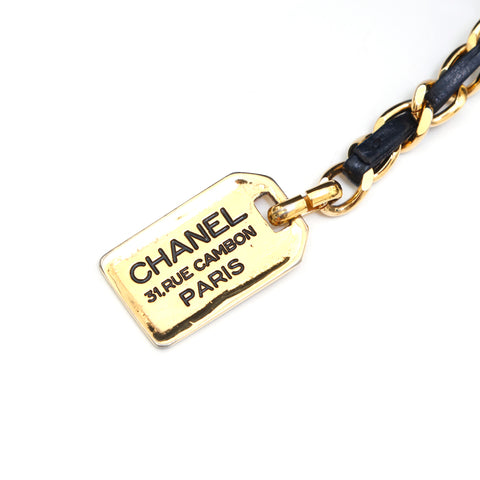 シャネル CHANEL ビコローレ ココマーク ワン ショルダーバッグ レザー ブラック P15897