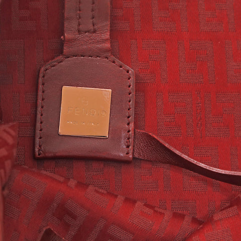 フェンディ FENDI ズッキーノ トートバッグ レッド P15928