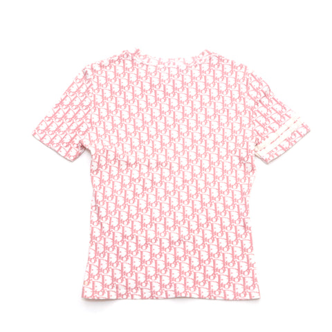 袖丈半袖Christian Dior ディオール ピンク トロッター 半袖Tシャツ