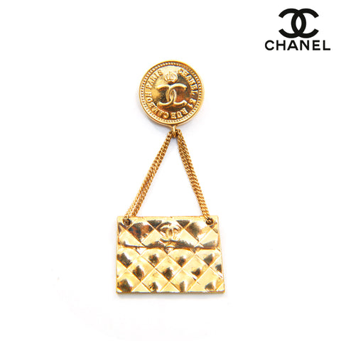 シャネル CHANEL バッグ メダルモチーフ ブローチ ゴールド P15957