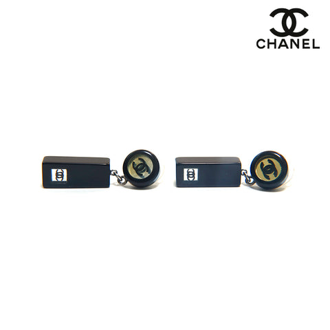 シャネル CHANEL ココマーク スイング ピアス ブラック P15965 – NUIR