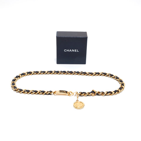 Chanel Coco Mark Medallion chaîne de chaîne d'or P15976