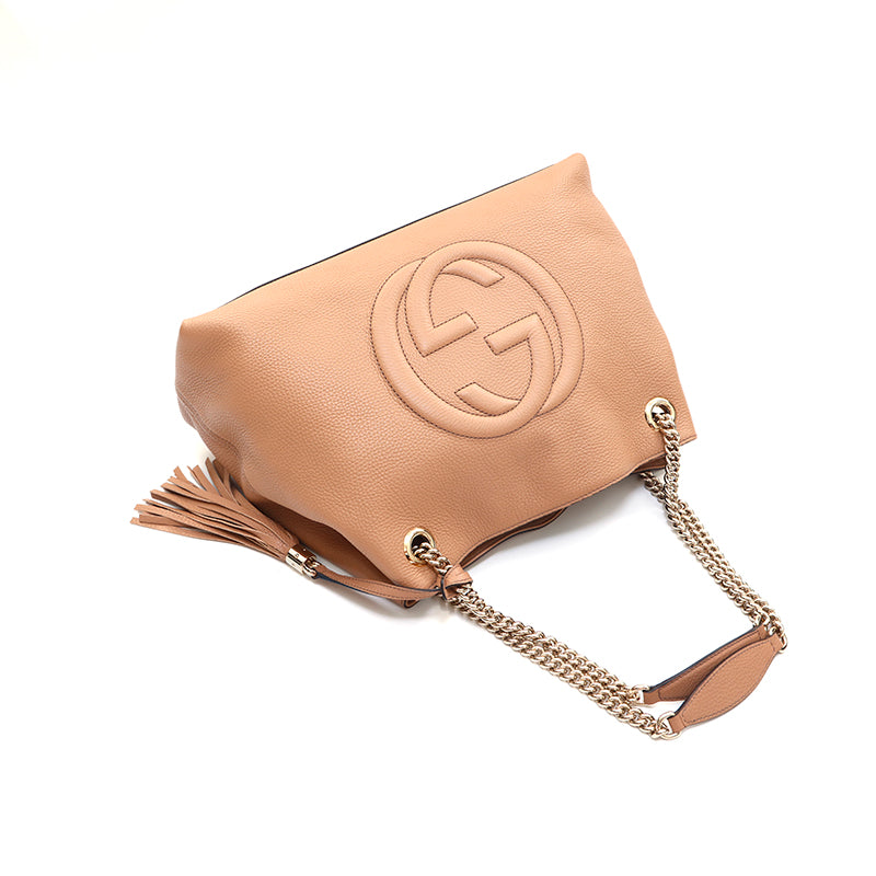 グッチ GUCCI ソーホー 2way ショルダーバッグ レザー ベージュ P16005