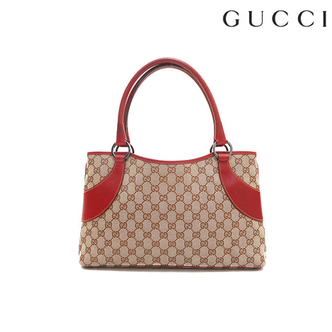 グッチ GUCCI GGキャンバス ハンドバッグ ブラウン P16009