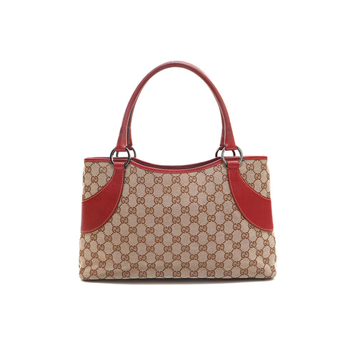 グッチ GUCCI GGキャンバス ハンドバッグ ブラウン P16009