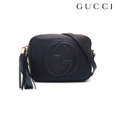 グッチ GUCCI ソーホー ショルダーバッグ レザー ブラック P16013