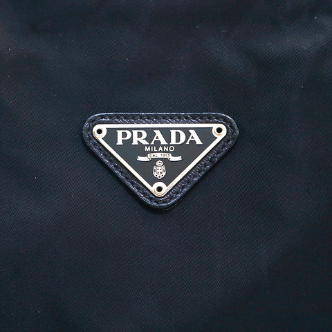 プラダ PRADA ロゴ ナイロン ボストンバッグ ブラック P16023