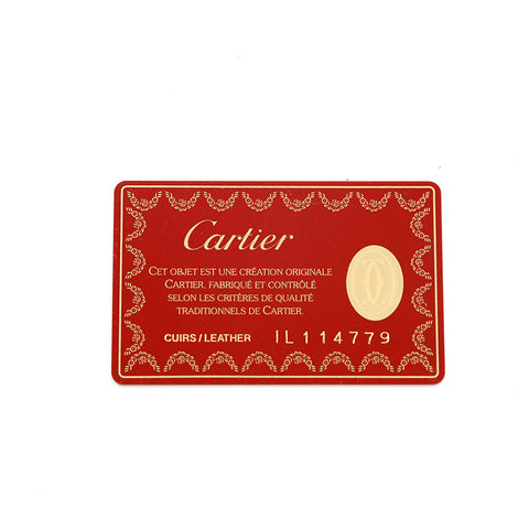 カルティエ CARTIER ハンドバッグ レザー ブラック P16031