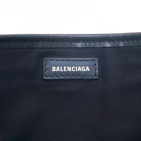 バレンシアガ BALENCIAGA アガ ネイビーカバス 2WAY ハンドバッグ ブラック P16090