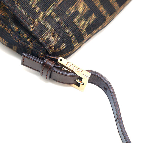 FENDI Zucca Pattern Mamma Bucket Shoulder Bag Brown P16091