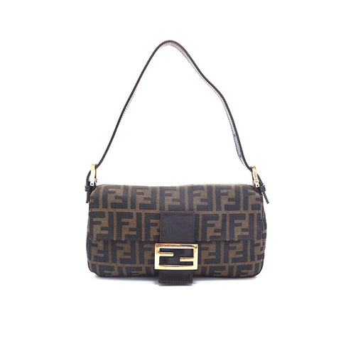 FENDI Zucca Pattern Mamma Bucket Shoulder Bag Brown P16091