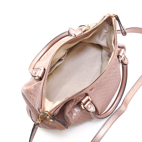 Gucci GG Shima Shoulder Bag Leather Pink P16096