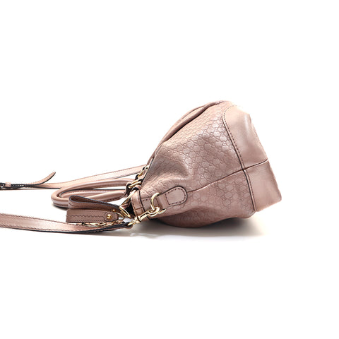 Gucci GG Shima Shoulder Bag Leather Pink P16096