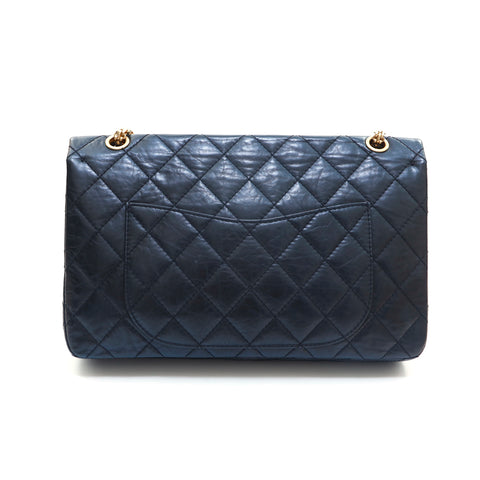 Chanel Chanel 2.55 Matelasse Sac à bandoulière en cuir noir P16164