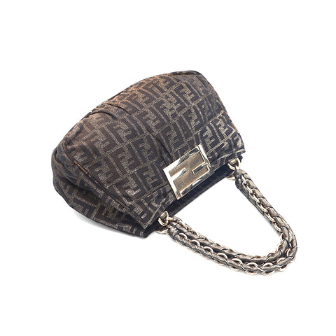 Fendi Zucca Meer Gradient Chain Brown Brown x Gold P16179