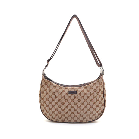 Gucci GG帆布肩带米色P16194