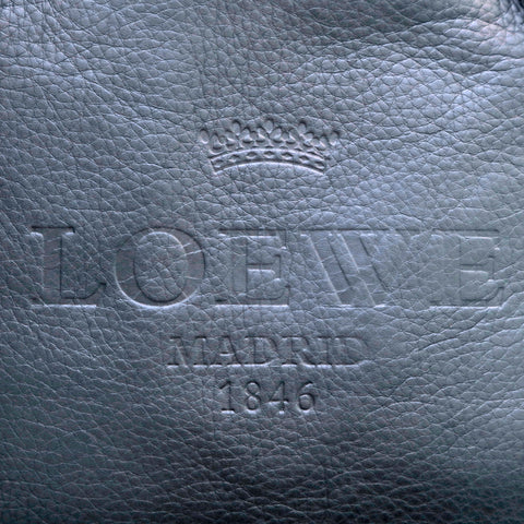 ロエベ LOEWE ロゴ レザー トートバッグ ブラック P16227