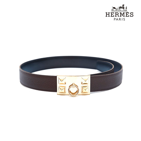 エルメス HERMES □P刻印 ベルト トゴ ブラウン P16234