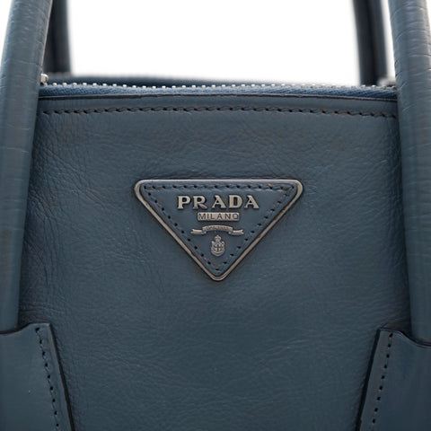 プラダ PRADA 2WAY ショルダー ハンドバッグ レザー グレー P16252