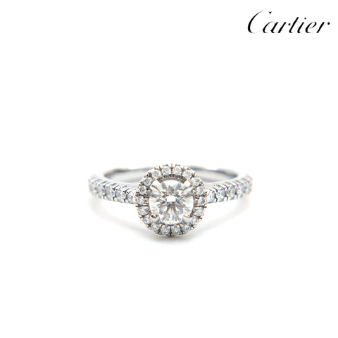 カルティエ　Cartier 7号　ダイヤ材質プラチナ