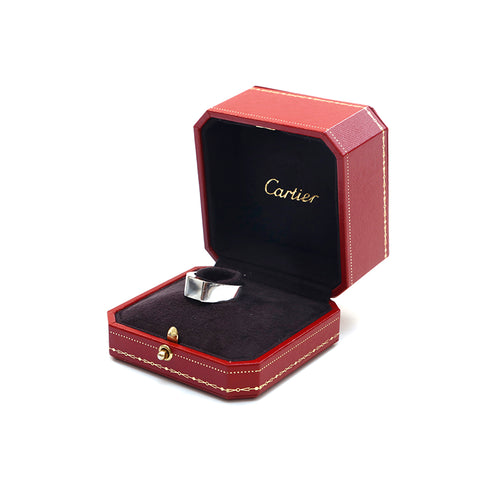 カルティエ CARTIER タンクリング WG 750 17.00g 60サイズ 20号 リング・指輪 シルバー P16274